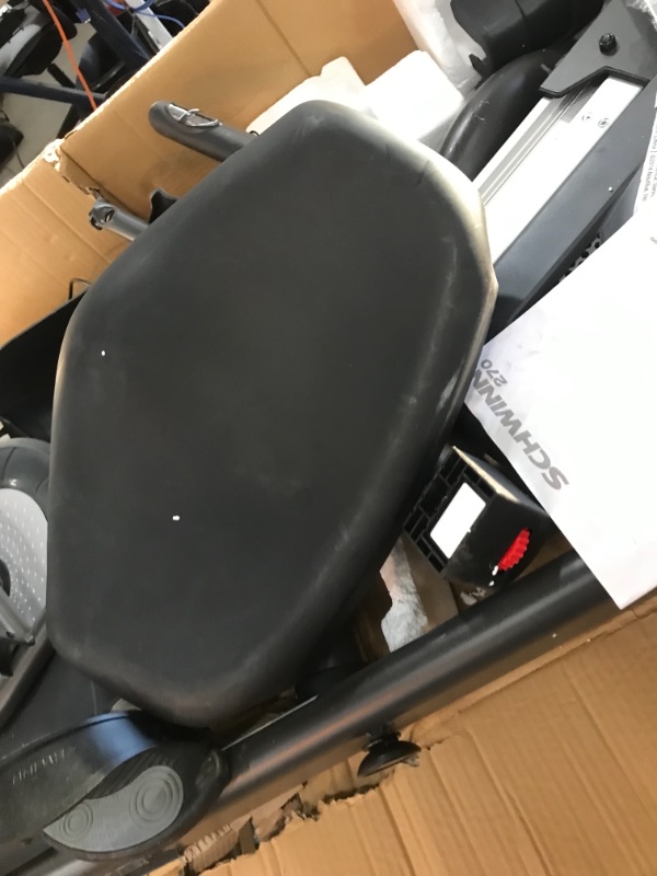 Photo 1 of Schwinn 270 Recumbent Exercise Bike with RideSocial & Schwinn Trainer App, Black ***USED, MINOR DAMAGE, MISSING SOME COMPONENTS***