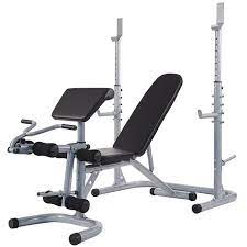 Photo 1 of *** MISSING COMPONENTS***LOOSE HARDWARE***
BalanceFrom RS 60 Multifunctional Workout Station Adjustable Olympic Workout Bench with Squat Rack, Leg Extension, Preacher Curl, and Weight Storage, 800-Pound Capacity, Gray
