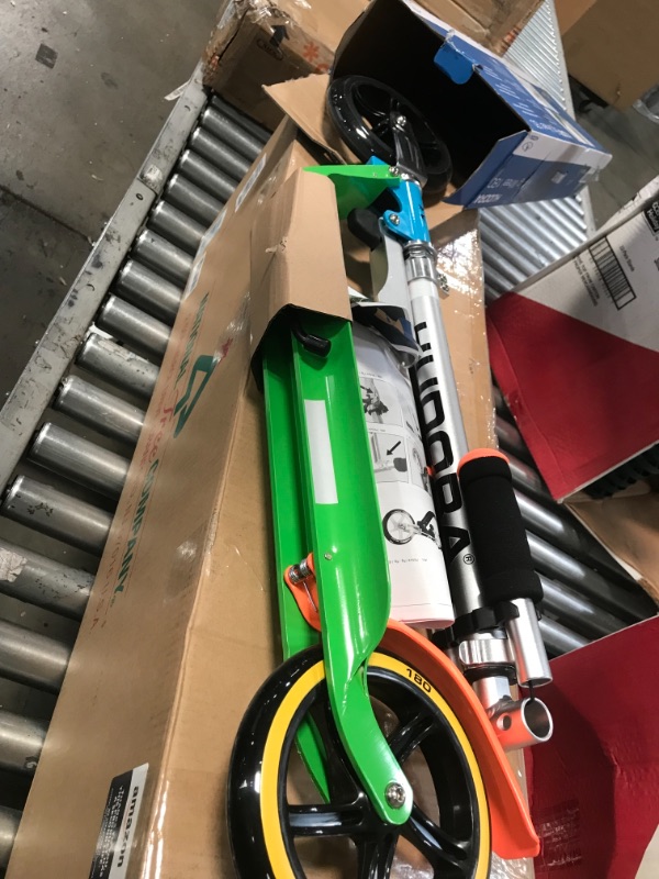 Photo 2 of HUDORA 180 Foldable Kick Scooter Height Adjustable Aluminum Scooters with Big PU Wheels ***USED MINOR SCRATCHES***
