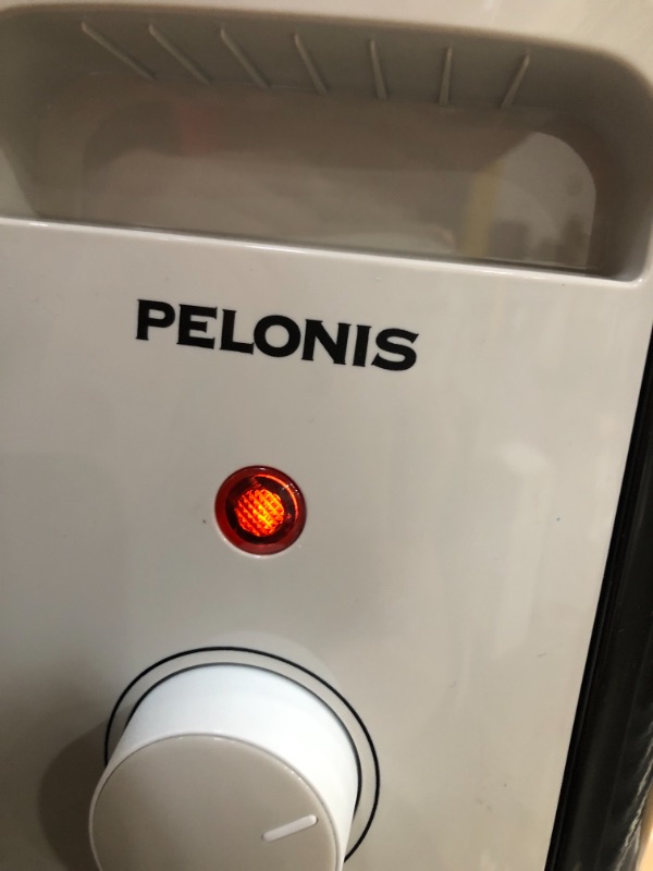 Photo 4 of Pelonis 1,500-Watt Oil-Filled Radiant Electric Space Heater with Thermostat