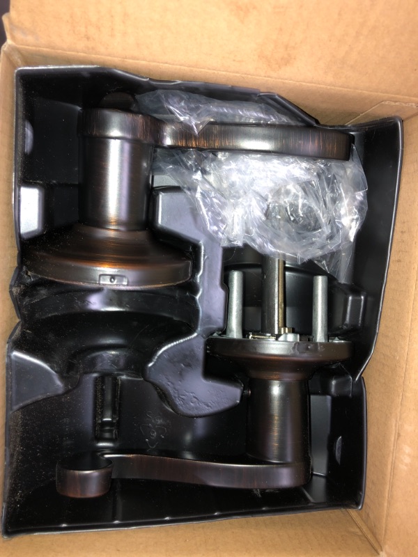 Photo 1 of 2pck- Kwikset Lido Venetian Bronze Exterior Entry Door Handle featuring SmartKey Security