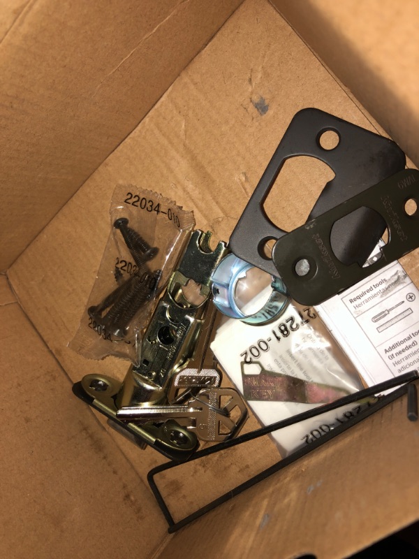 Photo 1 of 2pck- Kwikset Lido Venetian Bronze Exterior Entry Door Handle featuring SmartKey Security