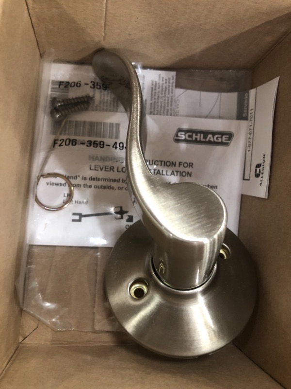 Photo 1 of 2pck- Schlage Accent Satin Nickel Dummy Door Lever