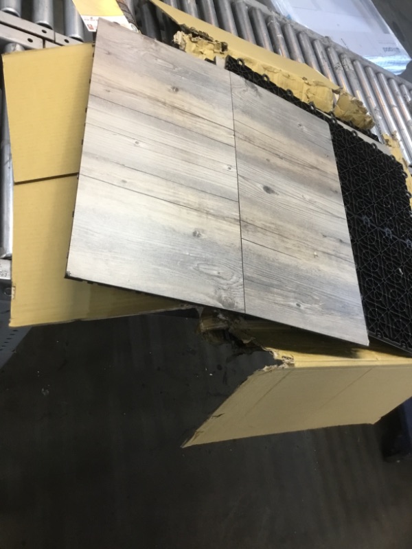 Photo 1 of **56 tiles total**2 boxes, each box contains 28 tiles**corners may have damage due to shipping**
12x12 Practice Dance Floor Tiles | Printed Plastic Dance Flooring for Practice and Performance of Countless Dance Styles
