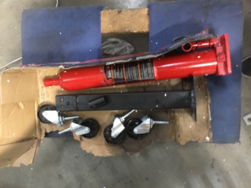 Photo 2 of **MISSING ARM THAT LIFTS JACK**MISSNG TOP PLATE**
BIG RED TR4053 Torin Hydraulic Garage/Shop Telescoping Transmission Floor Jack: 1/2 Ton (1,000 lb) Capacity, Red
