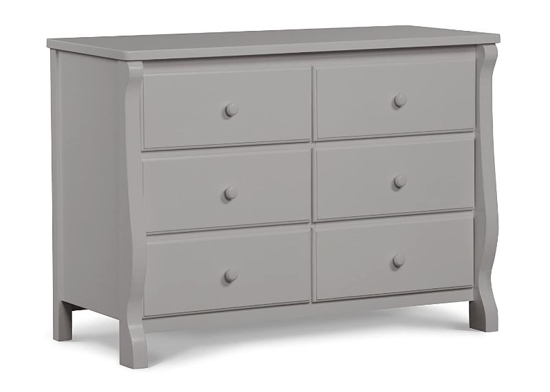 Photo 1 of **MISSING DRESSER TOP SHELF**
Delta Children Universal 6 Drawer Dresser, Grey
