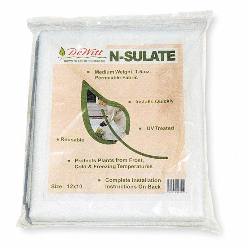 Photo 1 of 2pck- Plant Protection Fabric, N-Sulate Polypropylene, White, 10 ft x 12 ft
