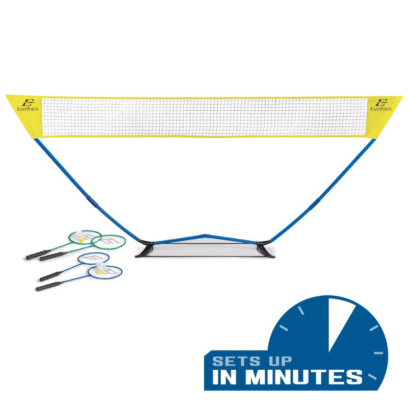 Photo 1 of EastPoint Sports Easy Setup Regulation Size Outdoor Badminton Game Set
