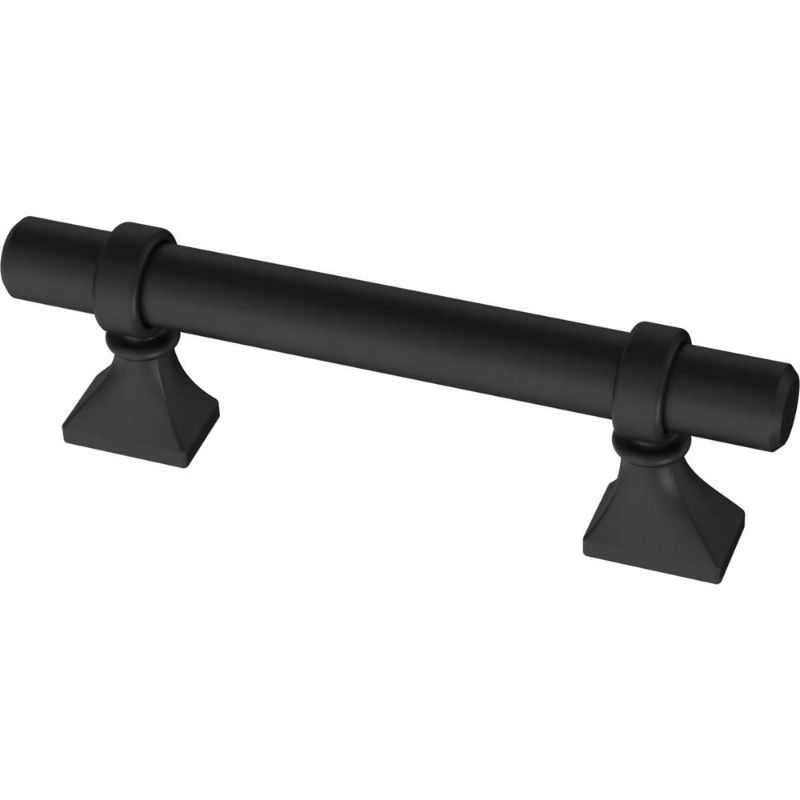 Photo 1 of 18 COUNTLiberty Classic 1-3/8 in. to 4 in. (35 Mm to 102 Mm) Matte Black Adjustable Drawer Pull
