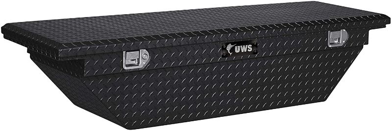 Photo 1 of (Used) UWS TBS-60-A-LP-BLK Black Angled Single Lid Low Profile Aluminum Toolbox with Beveled Insulated Lid
