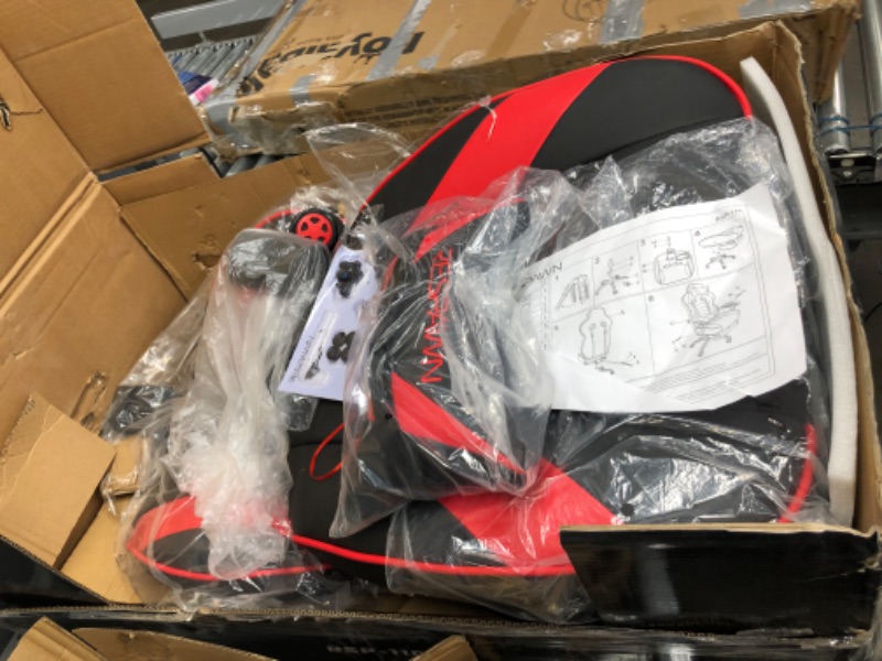 Photo 1 of RESPAWN RSP-110 Racing Style Gaming, Reclining Ergonomic Chair with Footrest, Red
