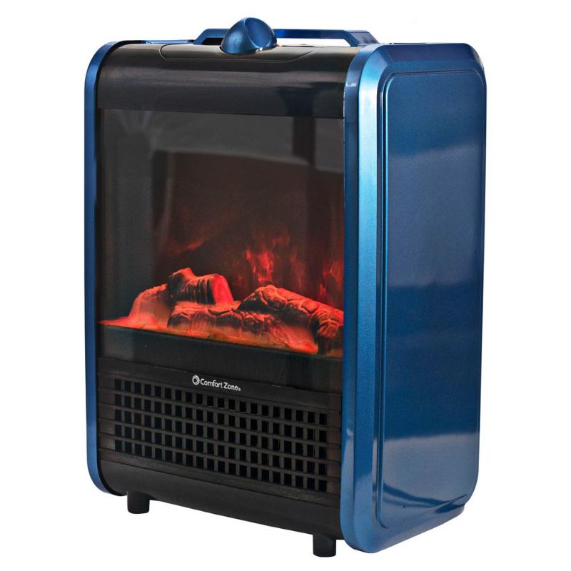 Photo 1 of Comfort Zone Mini Portable Electric Fireplace Heater
