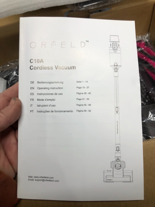 Photo 2 of ORFELD Cordless Vacuum, 22000pa Stick Vacuum 5 in 1, Smart Sensor Tech, 7-Cell Lithium-ion Batteries, Up to 60 Minutes Runtime, with Dual Japanese Motor for Deep Clean Whole House
