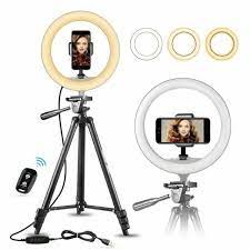 Photo 1 of UBeesize Ring Light Kit: 16” Led Ring Light with Wireless Control, Professional Bi-Color 3000K-6000K Circle Lights, Up to 5000Lux, Compatible with DSLR Cameras, Cell Phones and Webcams.
