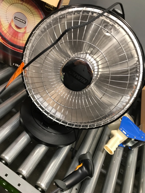 Photo 1 of Presto Heat Dish Plus Parabolic Electric Heater, Black
