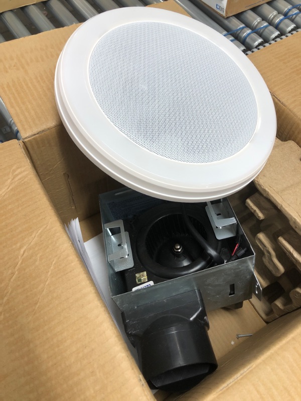 Photo 1 of Home NetWerks 80 CFM Ceiling Mount Bluetooth Stereo Speaker Bathroom Exhaust Fan