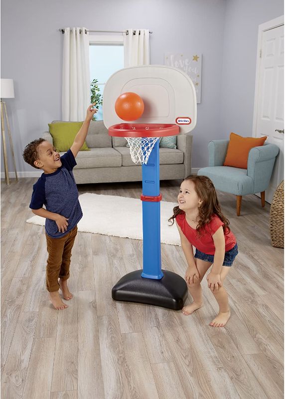 Photo 1 of Little Tikes Easy Score Basketball Set, Blue, 3 Balls - Amazon Exclusive
