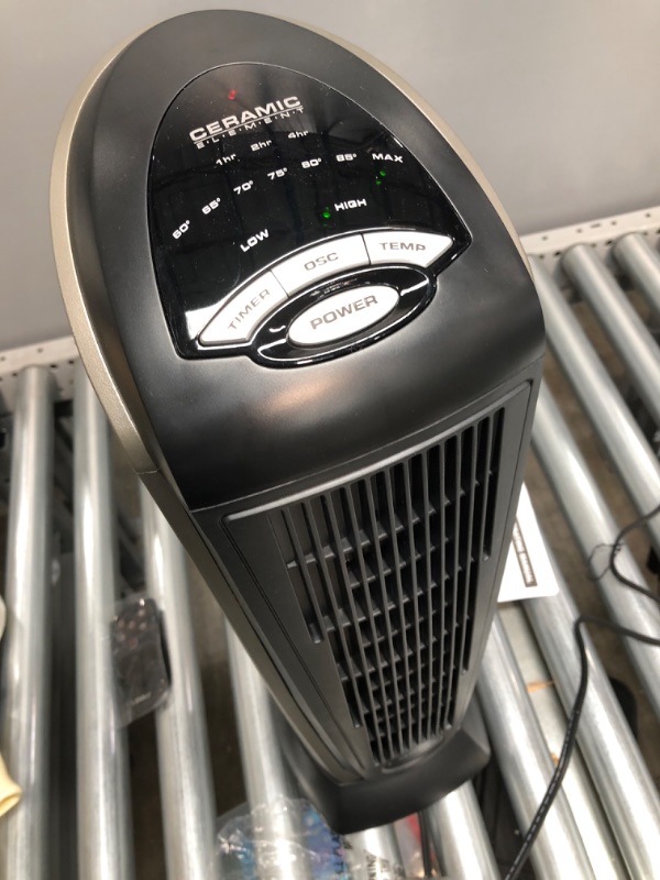 Photo 2 of Lasko 751320 Ceramic Tower Space Heater with Remote Control - Features Built-in Timer and Oscillation