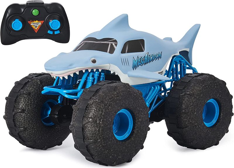 Photo 1 of ***SEE COMMENT*** Monster Jam Official Megalodon Storm All-Terrain Remote Control Monster Truck - 1:15 Scale