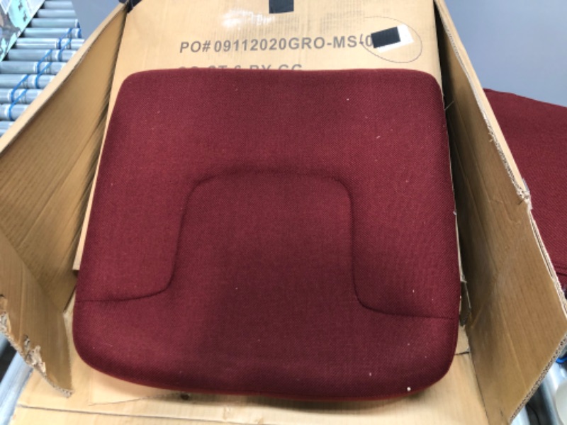 Photo 2 of Flash Furniture Mid-Back Burgundy Fabric Executive Swivel Office Chair with Nylon Arms
***see notes***