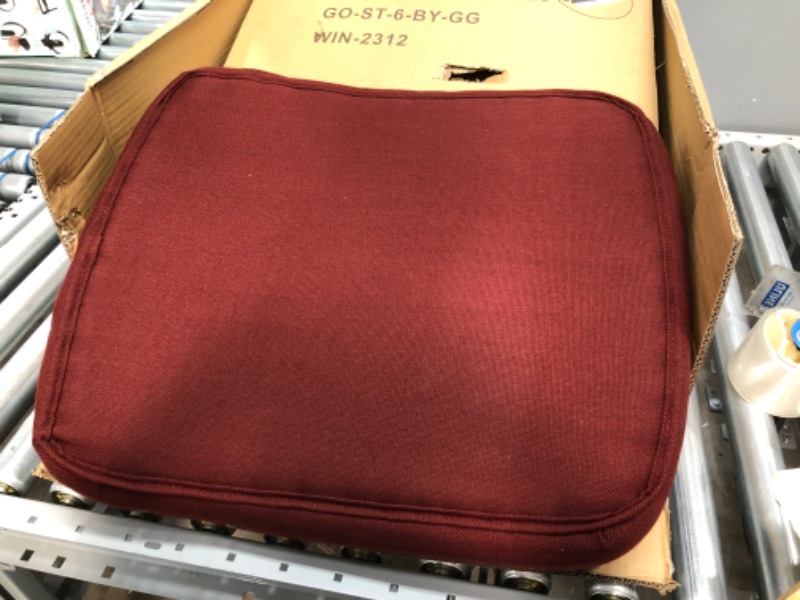 Photo 3 of Flash Furniture Mid-Back Burgundy Fabric Executive Swivel Office Chair with Nylon Arms
***see notes***