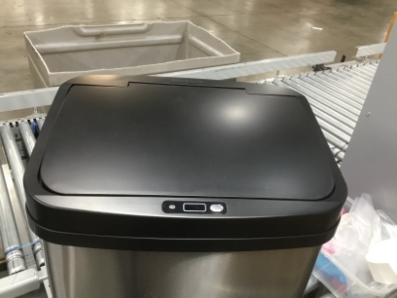 Photo 4 of 13 Gal. Stainless Steel Touchless Trash Can
