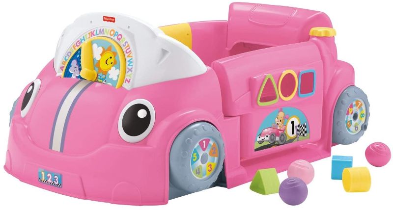 Photo 1 of Fisher-Price Laugh & Learn Crawl Around Car,Pink,18.90 x 28.74 x 12.60 Inches
