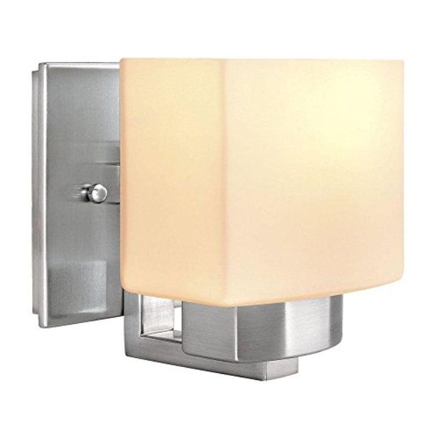 Photo 1 of 1-light Brushed Nickel Wall Sconce Brushed Nickel
