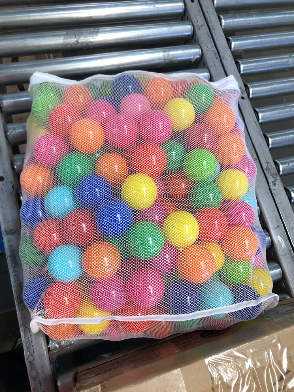 Photo 3 of Click N' Play Ball Pit Balls for Kids, Plastic Refill 2.3 Inch Balls, 50 Pack, 6 Bright Colors, Phthalate and BPA Free, Includes a Reusable Storage Bag with Zipper, Great Gift for Toddlers and Kids
