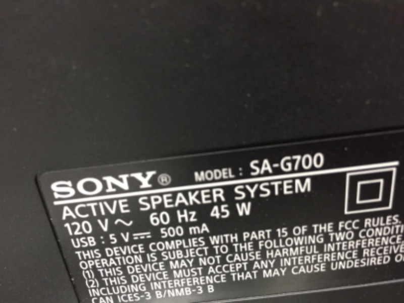 Photo 1 of Sony HT-G700: 3.1CH Dolby Atmos/DTS:X Soundbar with Bluetooth Technology
