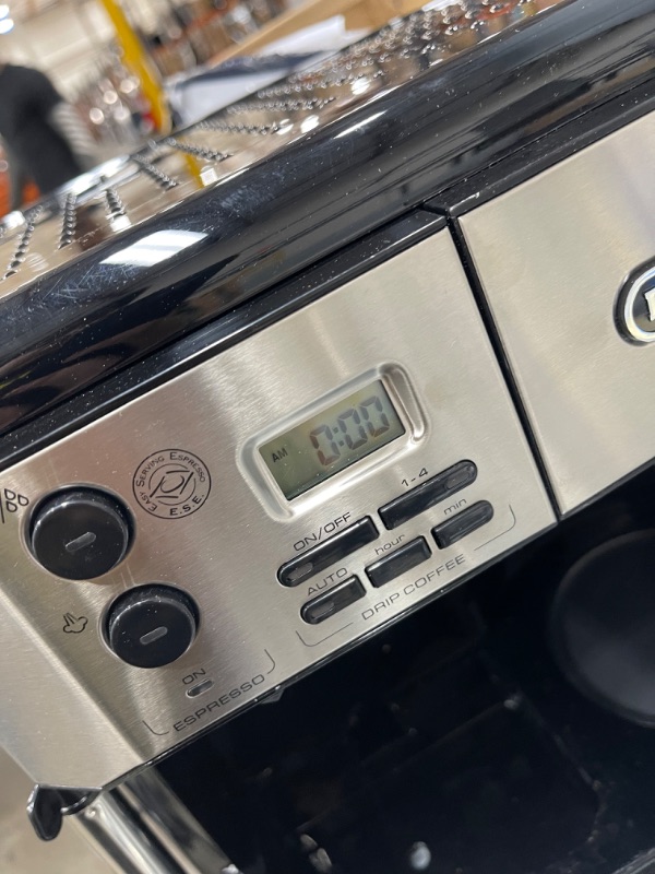 Photo 4 of De'Longhi BCO430BM All-in-One Combination Maker & Espresso Machine + Advanced Milk Frother for Cappuccino, Latte & Macchiato + Glass Coffee Pot 10-Cup
