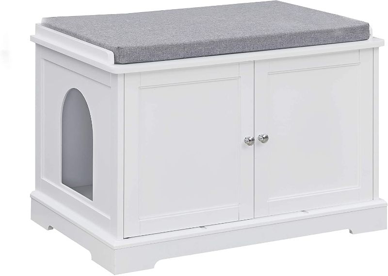 Photo 1 of  Wood Cat Litter Box Enclosure, Indoor Cat Crate