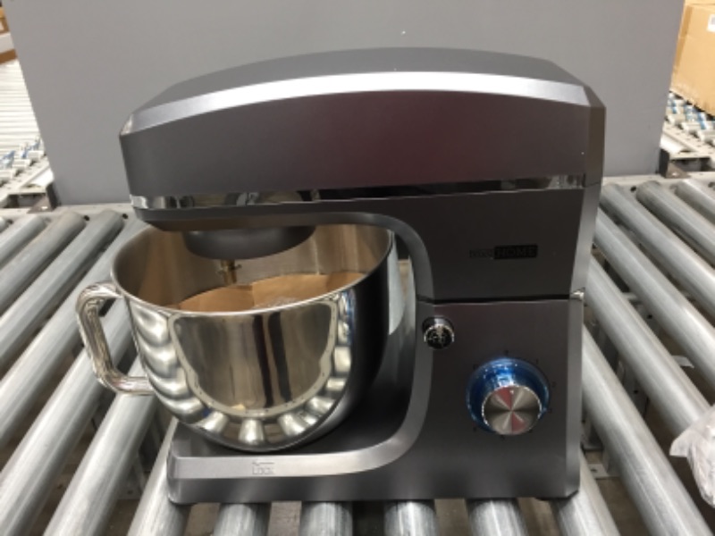 Photo 1 of VIVOHOME 7.5 Quart Stand Mixer, 660W 6-Speed Tilt-Head Kitchen Electric Food Mixer with Beater, Dough Hook and Wire Whip, Iron Gray