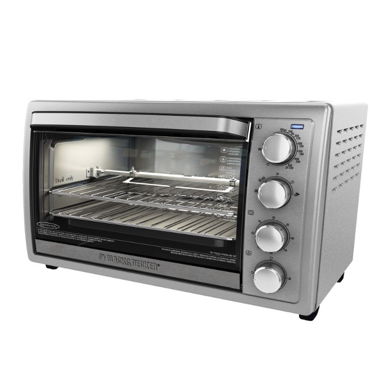 Photo 1 of Black+Decker Black & Decker Rotisserie Convection Countertop Toaster Oven Stainless Steel