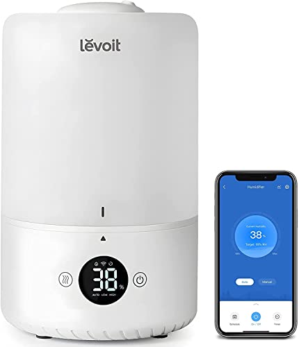 Photo 1 of LEVOIT Humidifiers for Bedroom, Top Fill Cool Mist Ultrasonic for Baby Nursery Kids with Essential Oils, Smart Control with Constant Humidity for Plan