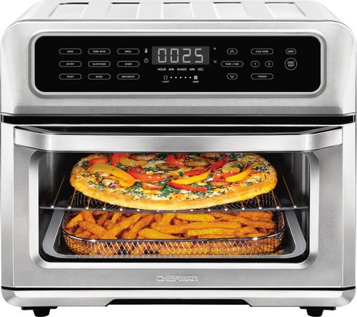 Photo 1 of *READ BELOW** Chefman?Dual-Function Air Fryer + Toaster Oven, Stainless Steel, 20 Liter