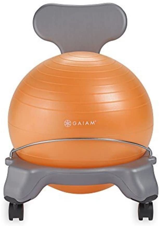 Photo 1 of **BALL HAS A HOLE**Gaiam Kids Balance Ball Chair - Classic Children's Stability Ball Chair, Alternative School Classroom Flexible Desk Seating for Active Students