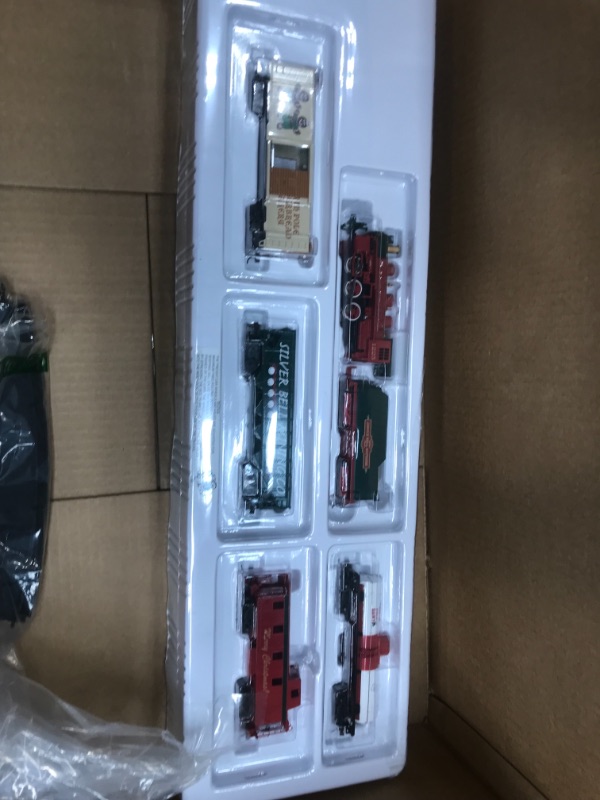 Photo 2 of Electric Train Set Toys Around Tree for Kids Include 6 Cars and 10 Tracks, Trains Toys for 3 4 5 6 Years Old Boys Girls Toddlers
