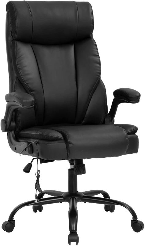 Photo 1 of Office Chair Ergonomic Desk Chair PU Leather Computer Chair with Lumbar Support