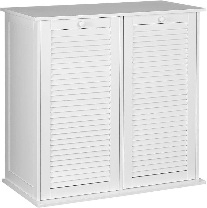 Photo 1 of Household Essentials Tilt-Out Laundry Sorter Cabinet with Shutter Front