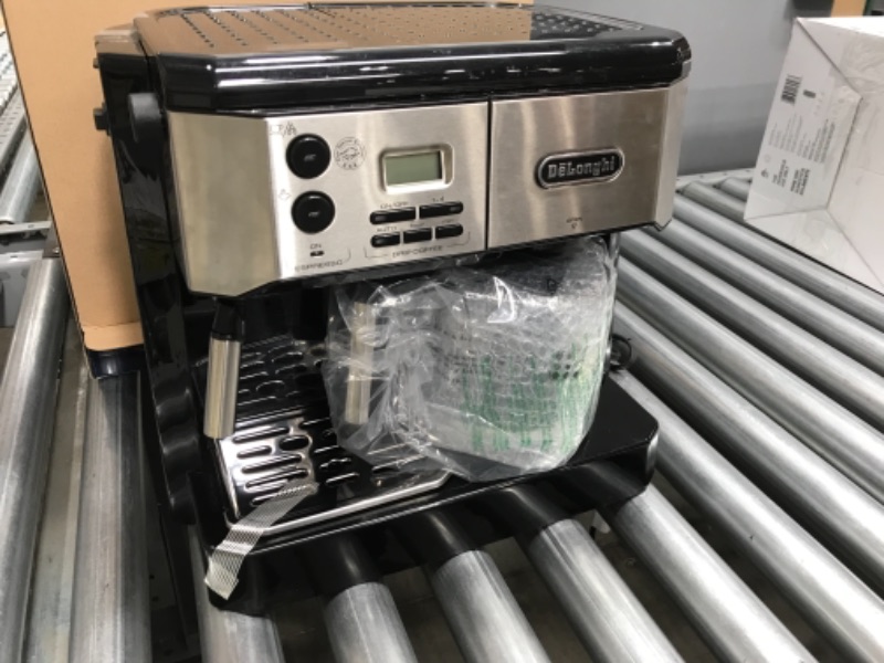 Photo 1 of De'Longhi BCO430BM All-in-One Combination Maker & Espresso Machine + Advanced Milk Frother for Cappuccino, Latte & Macchiato + Glass Coffee Pot 10-Cup
