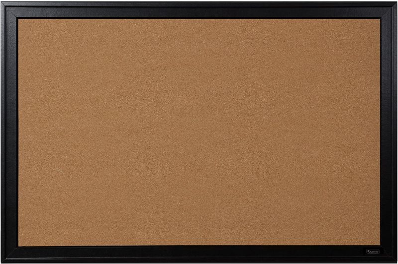 Photo 1 of Quartet Corkboard, Framed Bulletin Board, 24" x 36", Cork Board, Black Frame