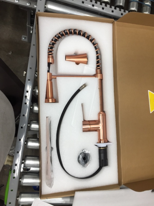 Photo 2 of Fontaine by Italia Single-Handle 1 or 3 Hole Residential Pull-Down Sprayer Kitchen Faucet with 2-Spray Heads in Antique Copper
