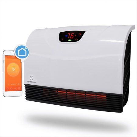 Photo 1 of Heat Storm Phoenix 1500W WiFi Infrared Space Heater, Indoor, White, HS-1500-PHX-WIFI
