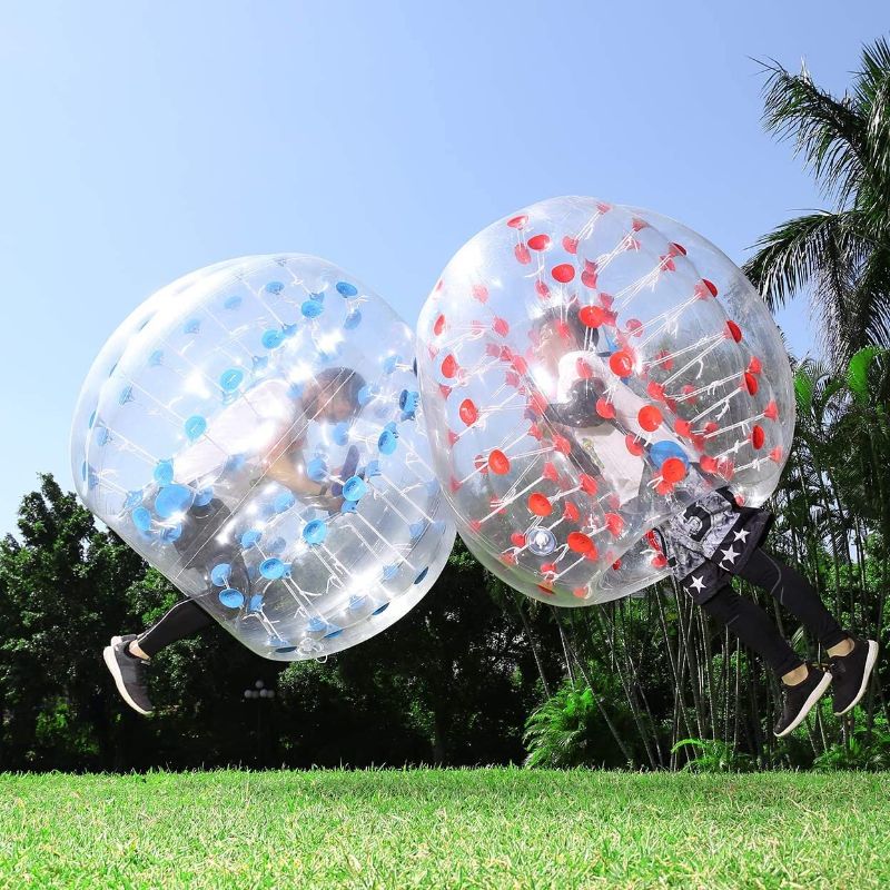 Photo 1 of Inflatable Bumper Ball 1.5M/5ft Diameter Adults Bubble Soccer Balls Blow Up Toy Kids Playground Balls Human Hamster Knocker Ball Outdoor Zorb Balls 1PC
