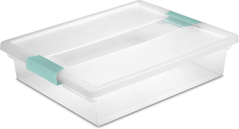 Photo 1 of  Large Clip Box, Clear 4 PACK