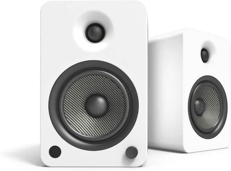 Photo 1 of Kanto YU6 Powered Speakers with Bluetooth and Phono Preamp | Matte White | Pair
