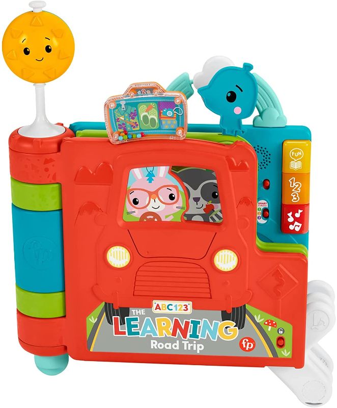 Photo 1 of Fisher-Price Sit-to-Stand Giant Activity Book, Electronic Learning Toy and Activity Center for Infants and Toddlers Ages 6 Months to 3 Years
