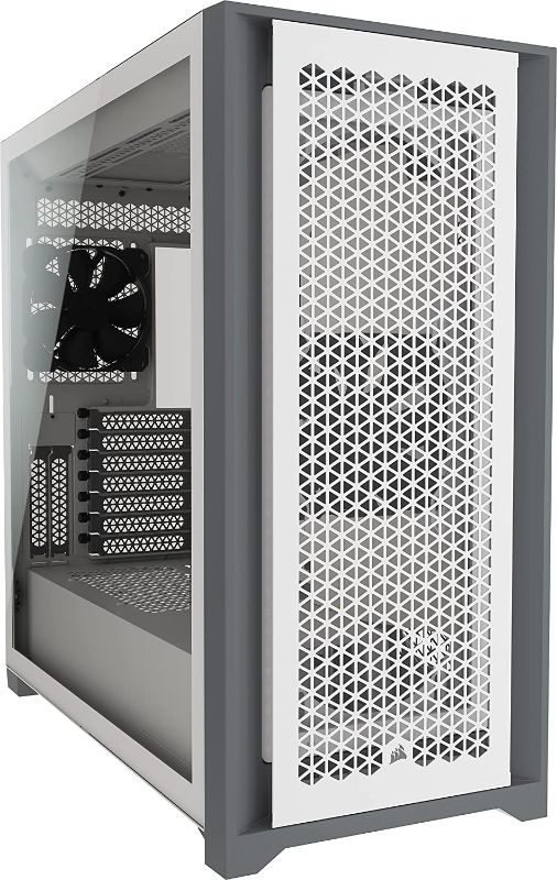 Photo 1 of Corsair 5000D Airflow Tempered Glass Mid-Tower ATX PC Case - White