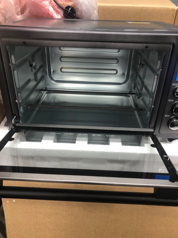 Photo 3 of *MISSING rack*
Toshiba Digital Toaster Oven with Double Infrared Heating and Speedy Convection, Larger 6-slice/12-inch Capacity, 1700W, 10 Functions and 6 Accessories Fit All Your Needs
